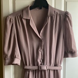 VTG Grid print dress